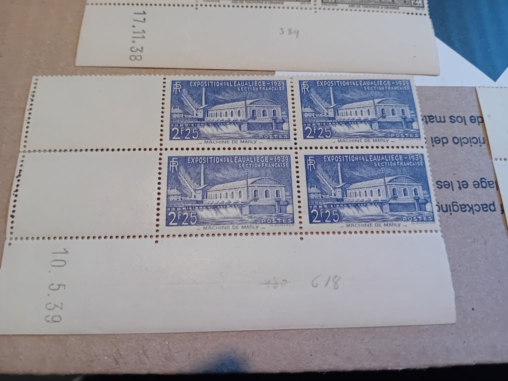 法国 1938/1940 - 不同的音色拍品 1938/1940 #4.3