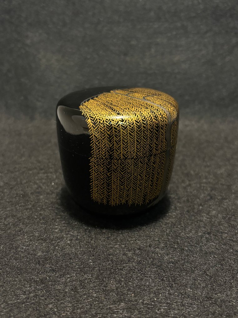 Natsume - Weinender Weide Maki-e  枝垂れ柳 蒔絵 - Holz #3.2