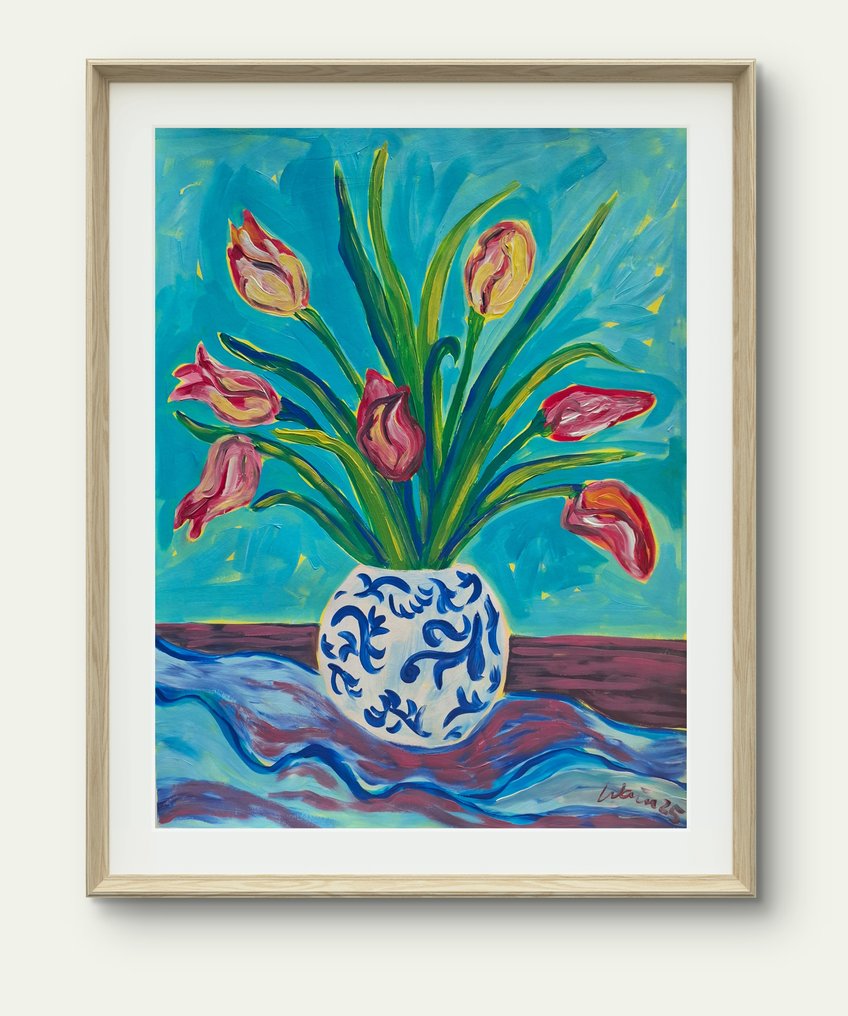 Kirsty Wain - Tulips in Chinoiserie  - NO Reserve #1.0