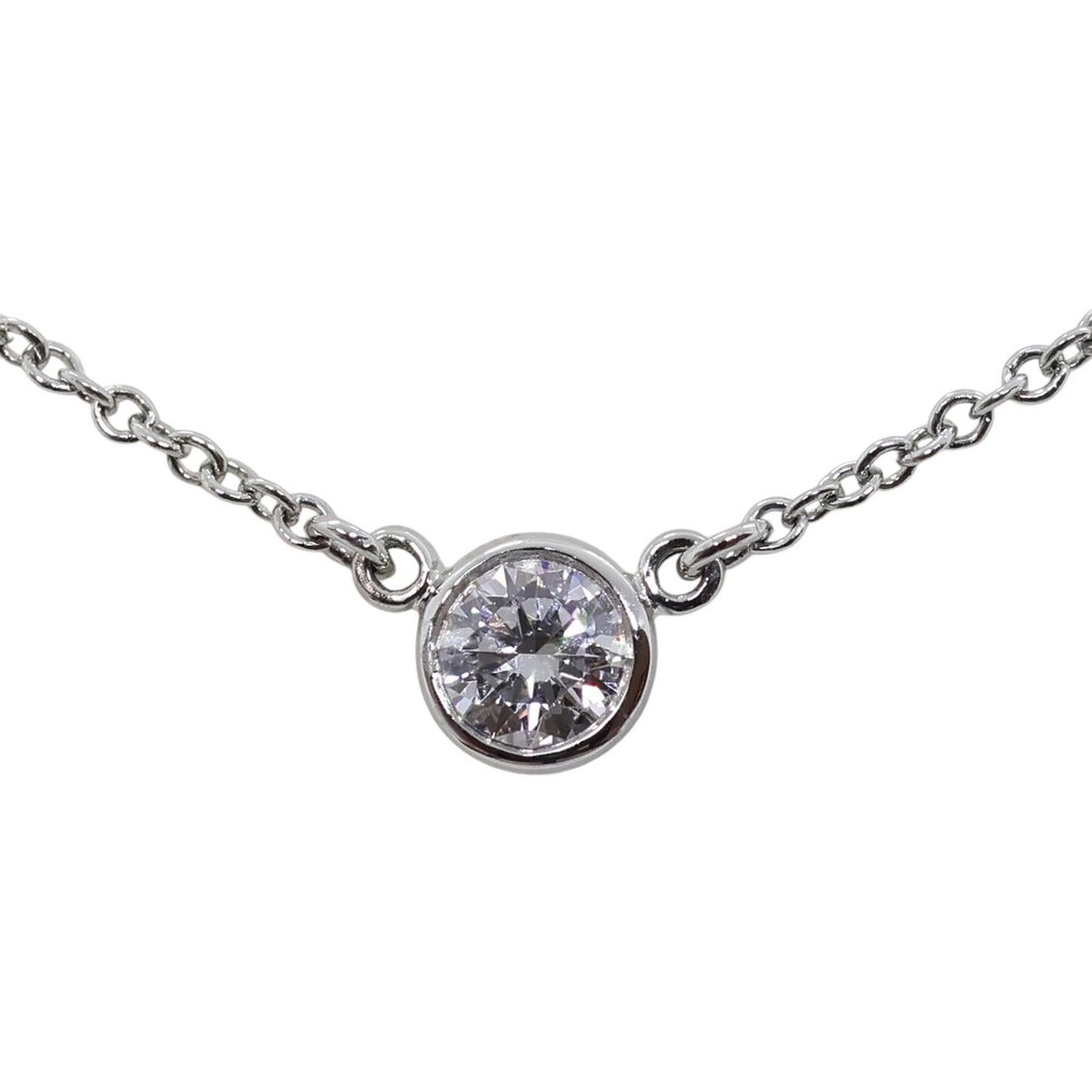 Tiffany & Co. - Nyaklánc medállal - Diamonds by the Yard Single Diamond Pendant Platina #4.3