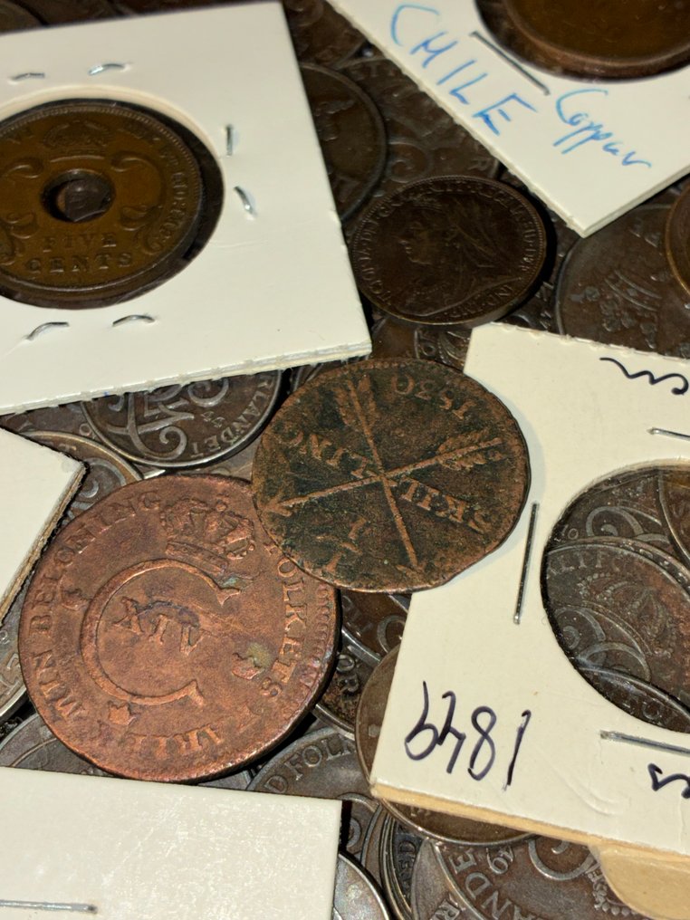 Κόσμος. Lot of 555 coins 1600-1900s #1.0