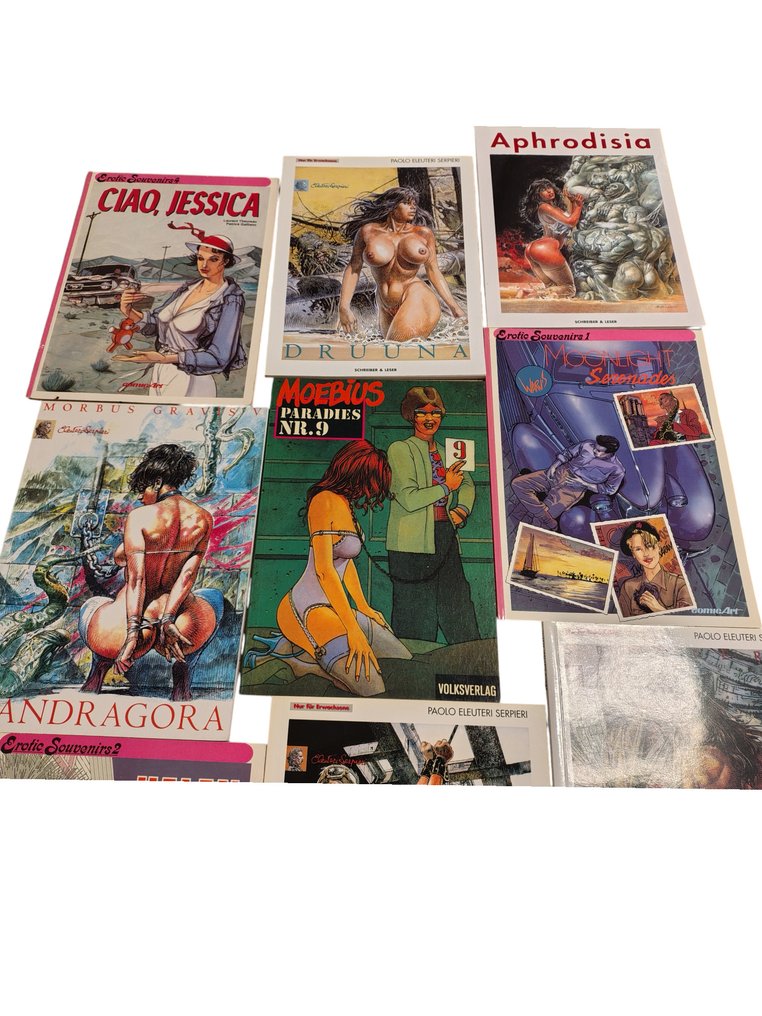 Serpieri, Moebius, Erotic Souvenirs - 9 Αποκλειστική συλλογή κόμικς – 9 σπάνια κόμικς ενηλίκων (Serpieri, Moebius, Erotic Souvenirs) #2.1