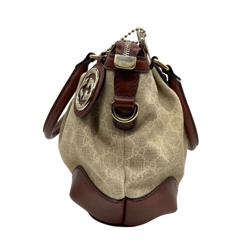 Gucci - Sukey Diamante Canvas Handbag with Interlocking G Charm - Tote táska #4.3