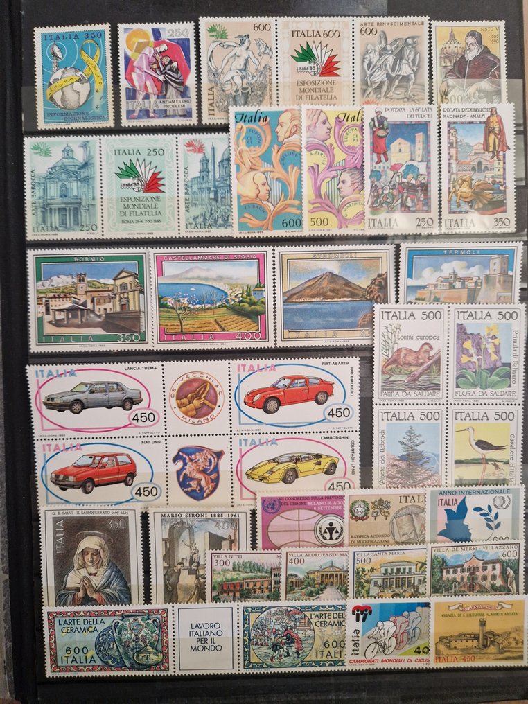 義大利 1966/1985 - 意大利共和国。完整年份1966/85，橡胶完好。关于分类器。 #1.0