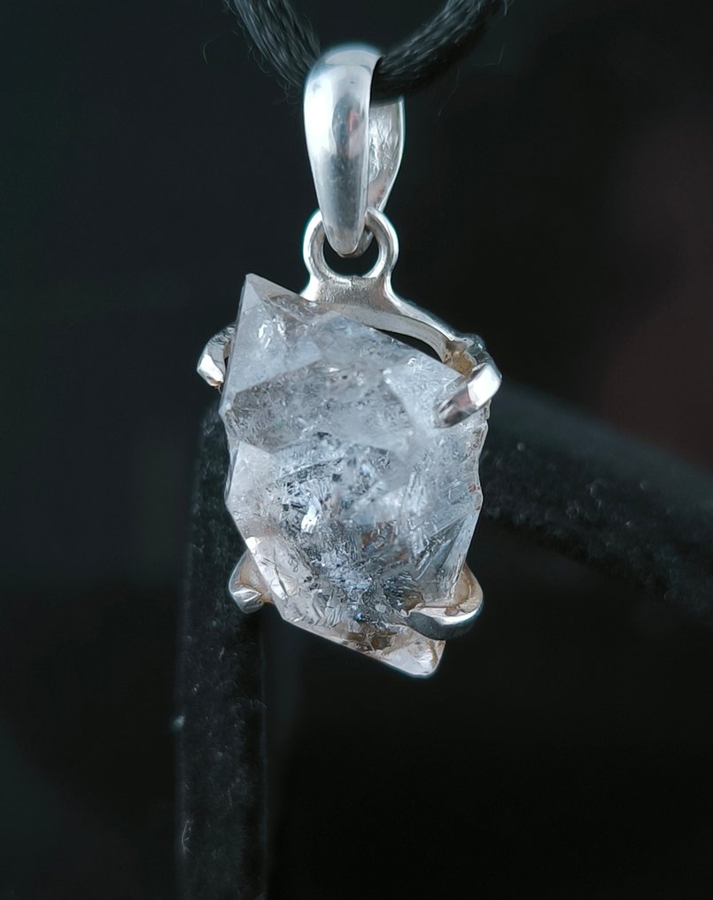 銀 - 墜飾 - Herkimer钻石 #2.1