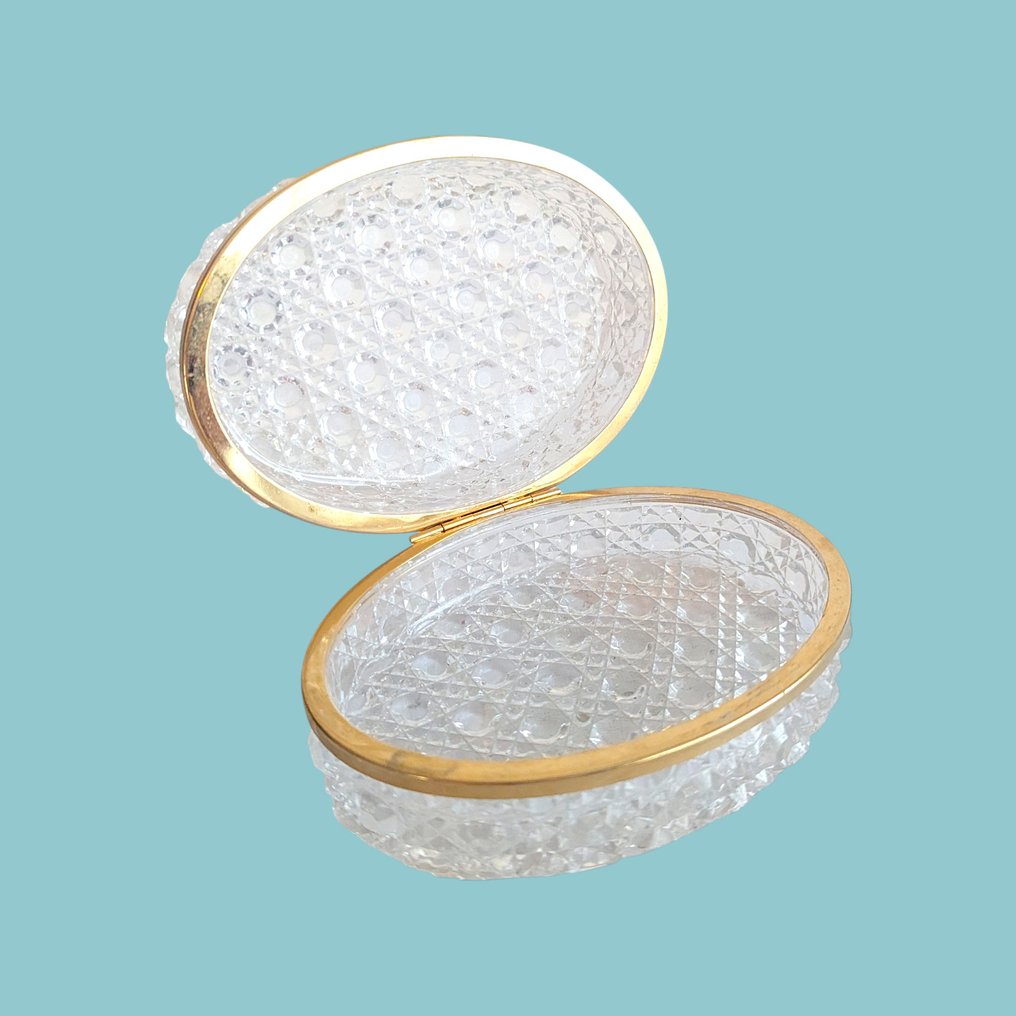 珠宝盒 - 镀金黄铜 - Baccarat风格切割水晶 #4.3