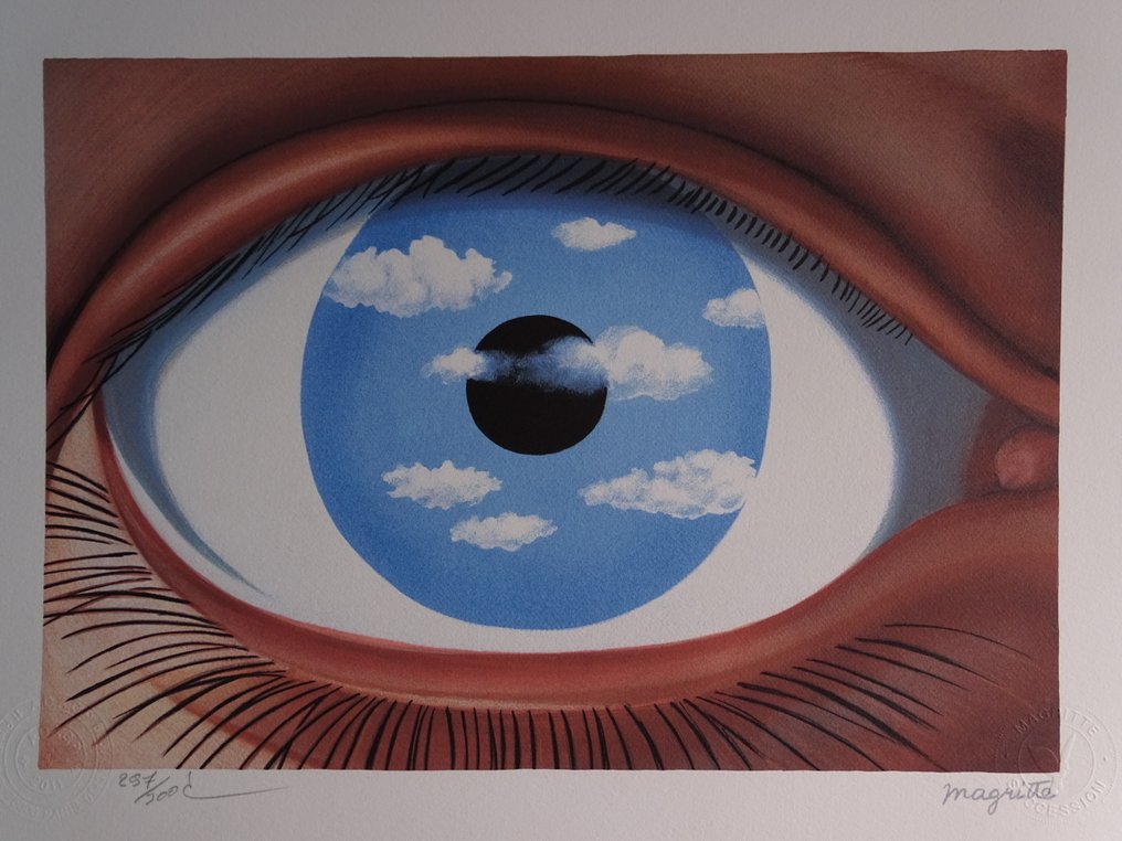 René Magritte (1898-1967), (d´apres) - Le Faux Miroi #1.0