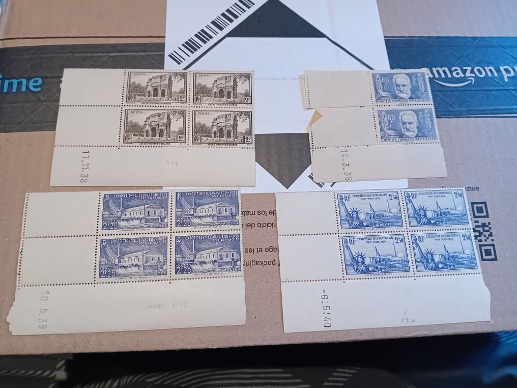 法国 1938/1940 - 不同的音色拍品 1938/1940 #1.0