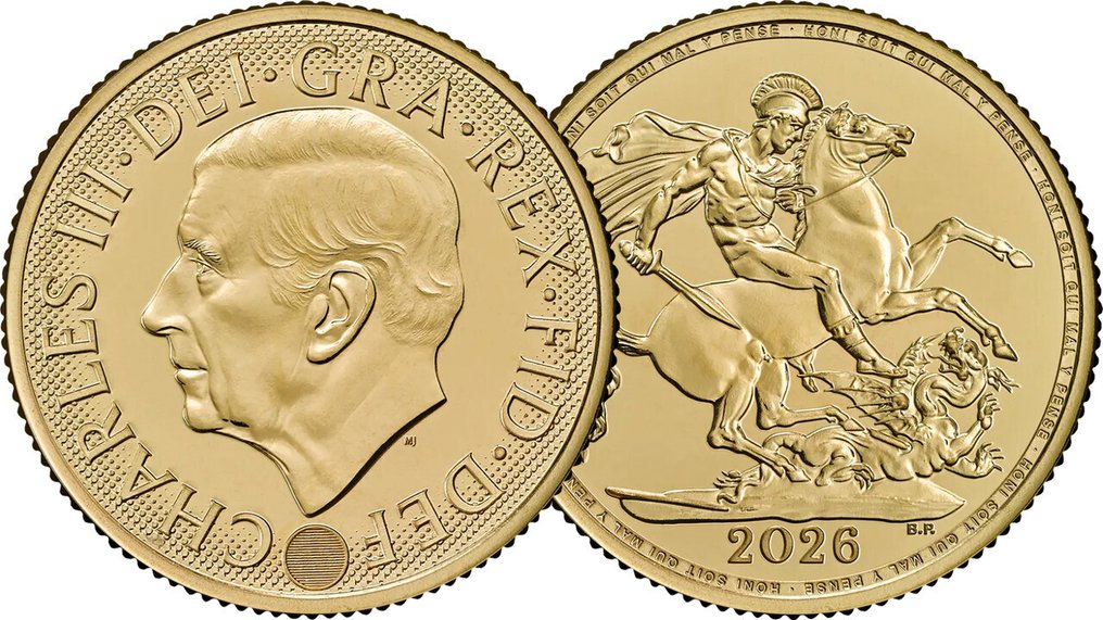 8克 - 金色 .916 - 2026 - Sovereign Charles III #1.0