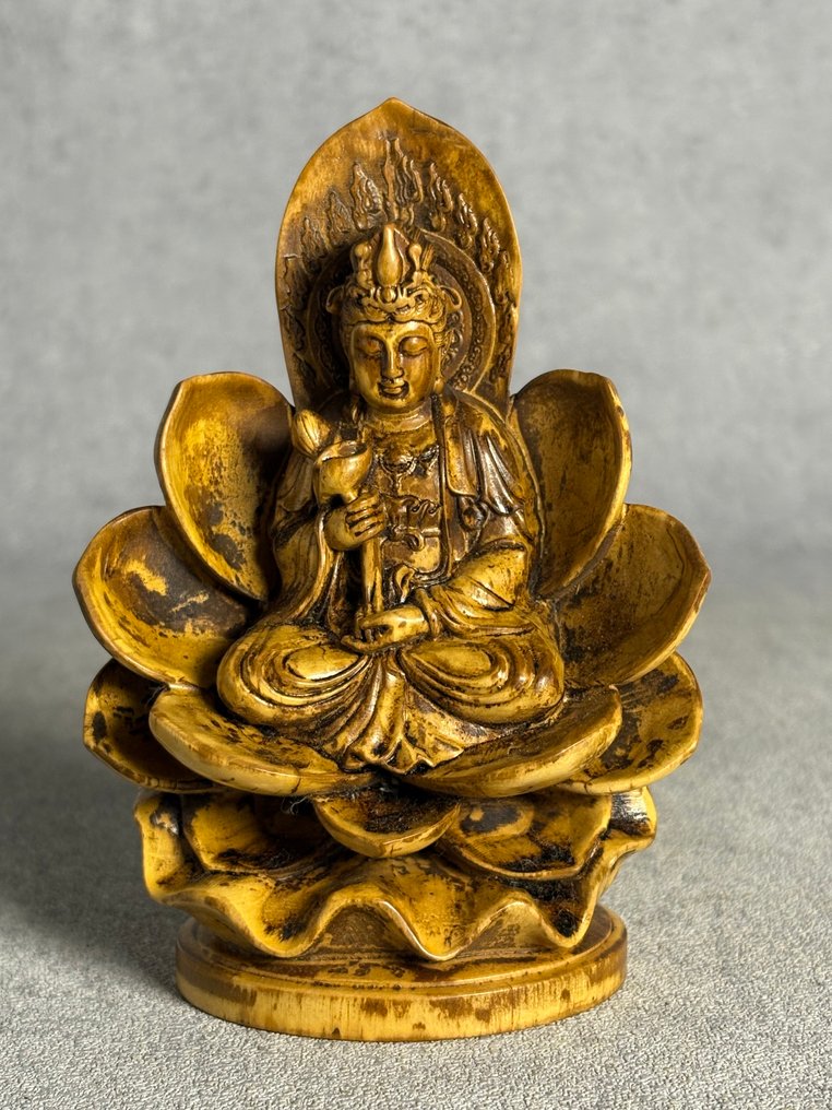 观音与佛陀 - 黄杨木 - Late 20th century #1.0