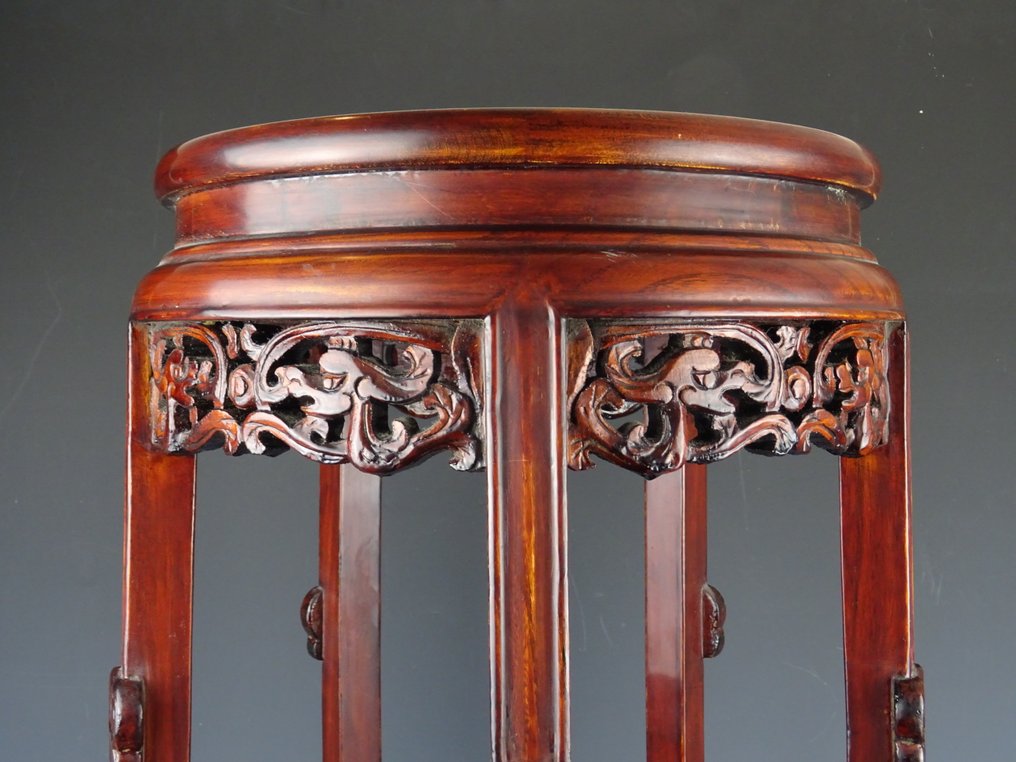 Taburet - Træ - Kina - Qing-dynastiet (1644-1911)  (Ingen mindstepris) #2.1