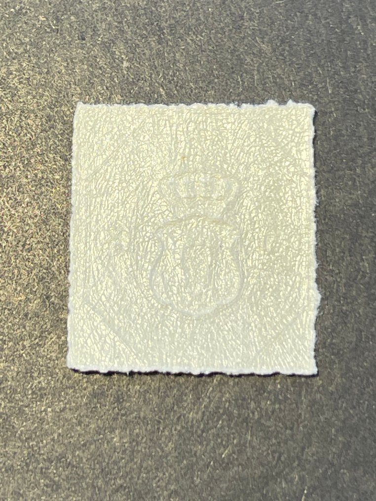 梅克伦堡-施特雷利茨大公国 1864 - 3银克鲁森邮票 - 加冕徽章上的牛头 - Michel 6 #2.1