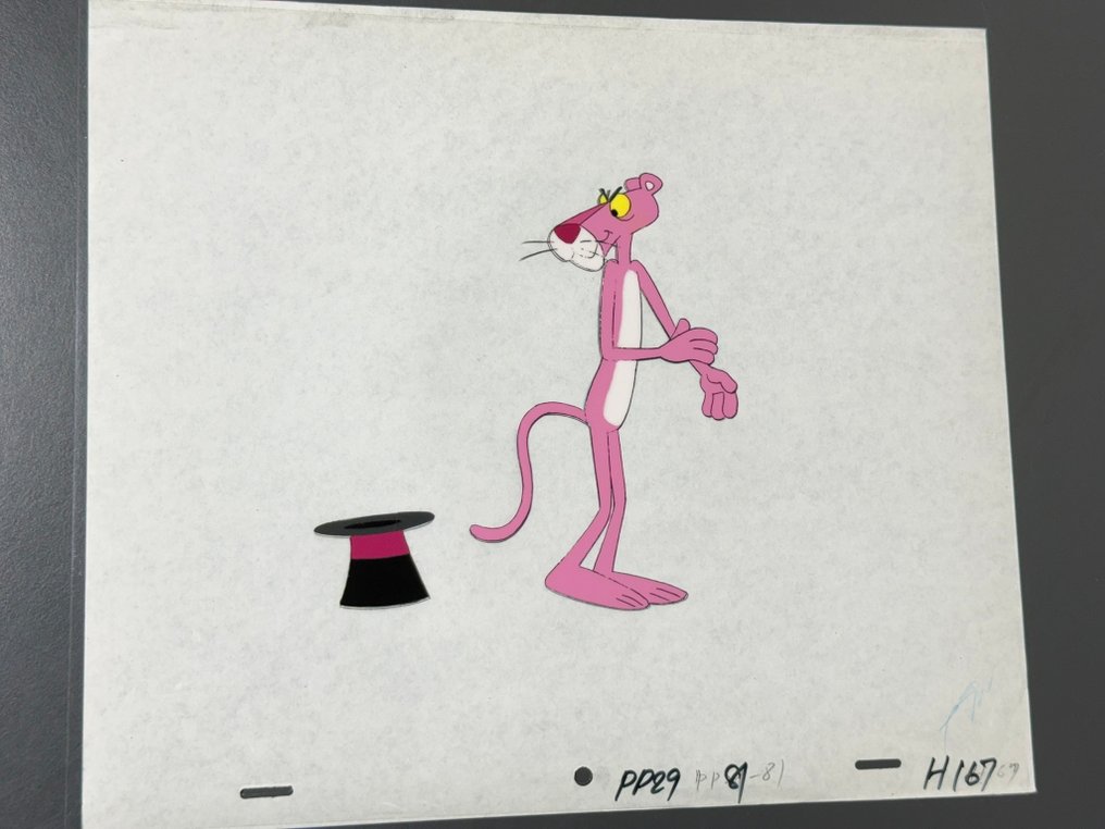 DePatie & Friz Freleng - Original animation cel and drawing of Pink Panther - The Pink Panther Show #1.0