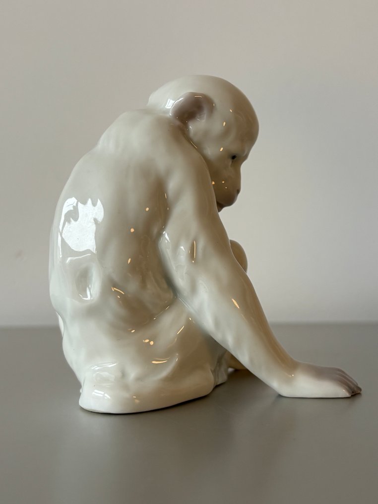 Gebrueder Heubach - Statue, Aap - 10 cm - Porcelain - 1915 #3.2
