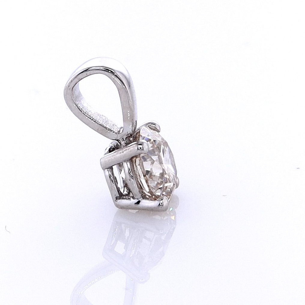 No reserve price - Pendant - 14 kt. White gold -  1.00ct. tw. Diamond (Natural coloured) #4.3