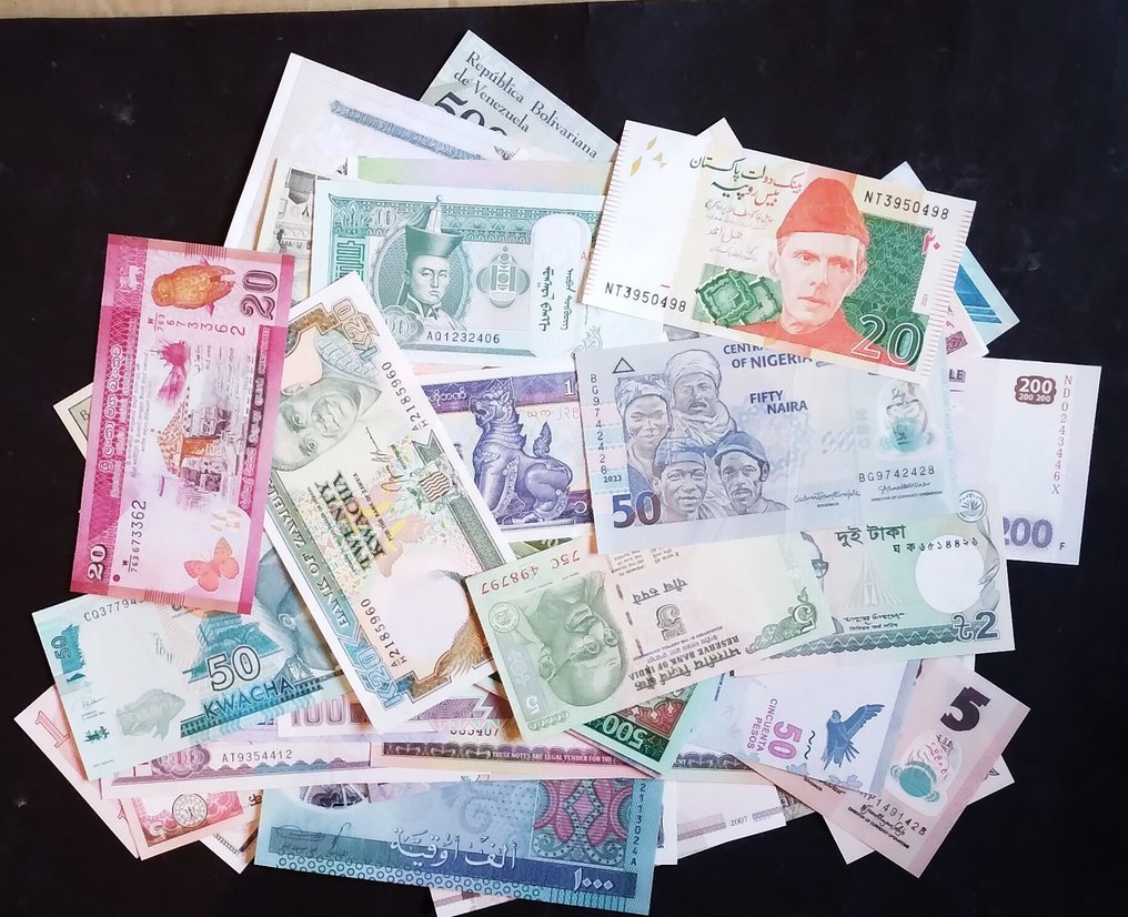 Verden. - 96 banconote - various dates  (Ingen reservasjonspris) #1.0