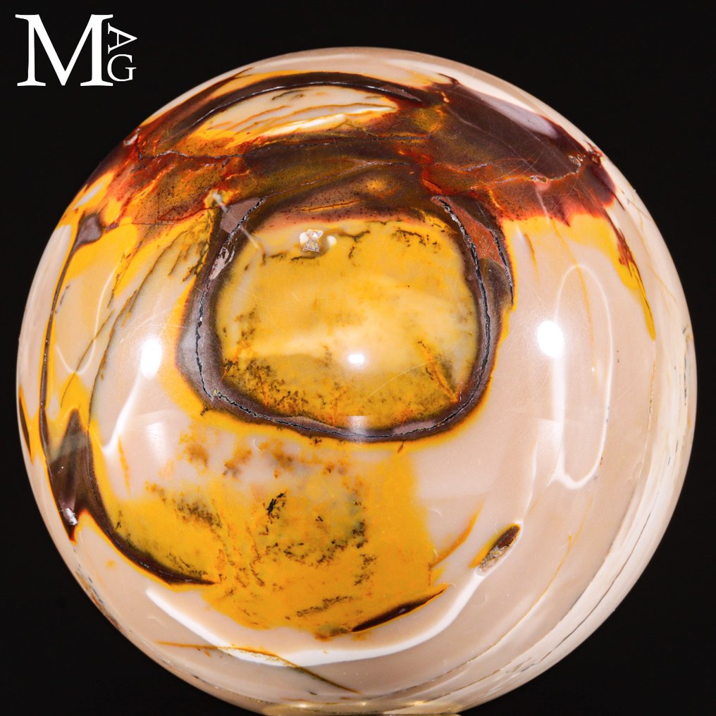 Υπέροχη σφαίρα Mookaite Υψηλής ποιότητας Mookaitr >Jasper - Σφαίρα Συλλέκτη - Ύψος: 116 mm - Πλάτος: 116 mm- 2084 g #4.3
