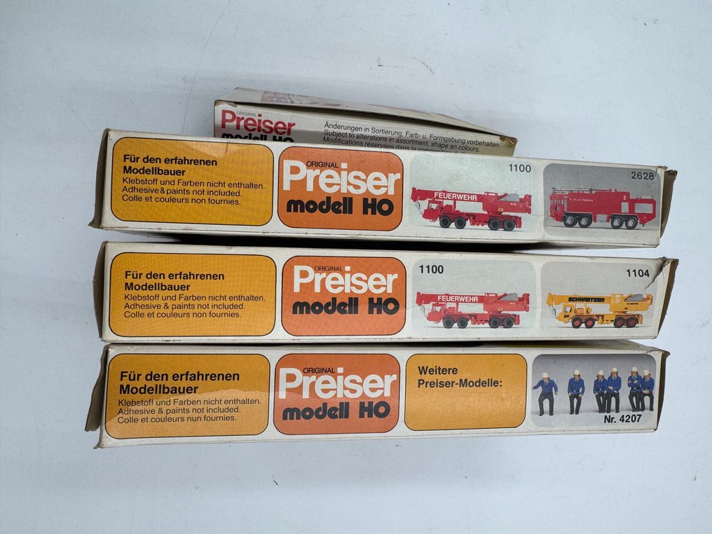 Preiser H0 - 1010, 1100, 1128, 2626 - Byggsatser för modelltåg (3) #2.1