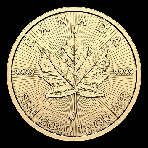 1 克 - 金色 .999 - Maple Leaf fine gold (沒有保留價) #2.1