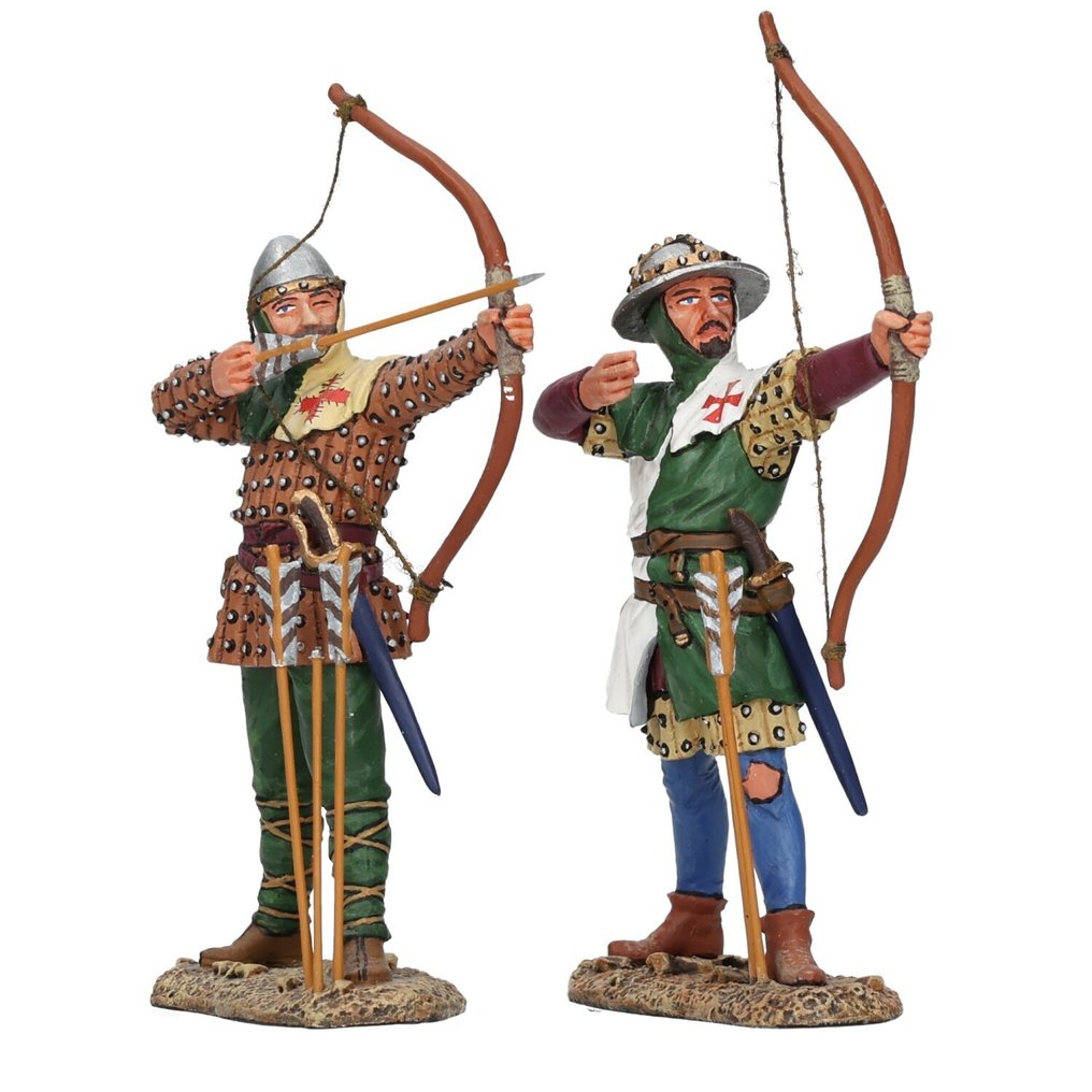 King & Country - Crusaders & Saracens - Crusaders - Φιγούρα - MK067 “Crusader Archer Set” - Λευκό μέταλλο #1.0
