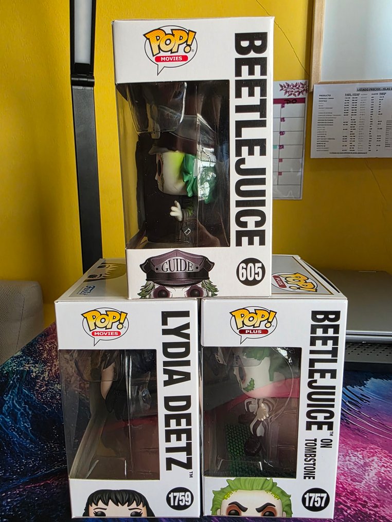Funko  - Funko Pop Beetlejuice & Lydia Deetz 2-Pack; Beetlejuice (Guide) 605; Lydia Deetz 1759; Beetlejuice on - 2010-2020 - Ισπανία #3.2