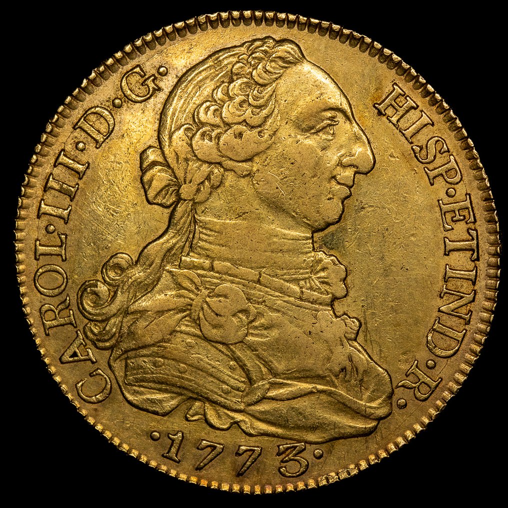 Spanien. Carlos III. 8 Escudos 1773 - Madrid PJ #1.0