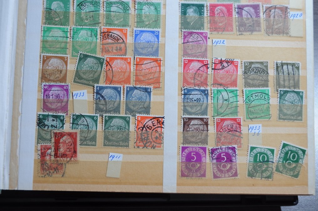 Germany's diverse periods - Search for classical stamps in various stock books. #3.2