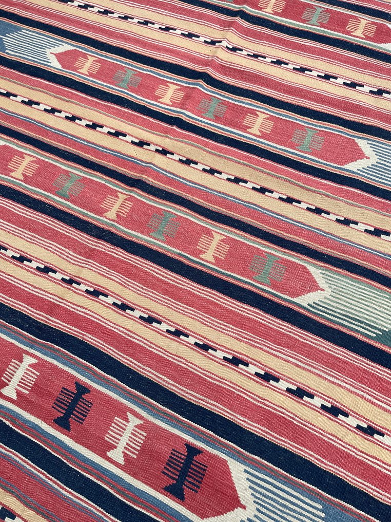 安纳托利亚地毯 - 手工编织 - 羊毛 - 色彩丰富的地毯 - 花毯 - 244 cm - 173 cm #4.3