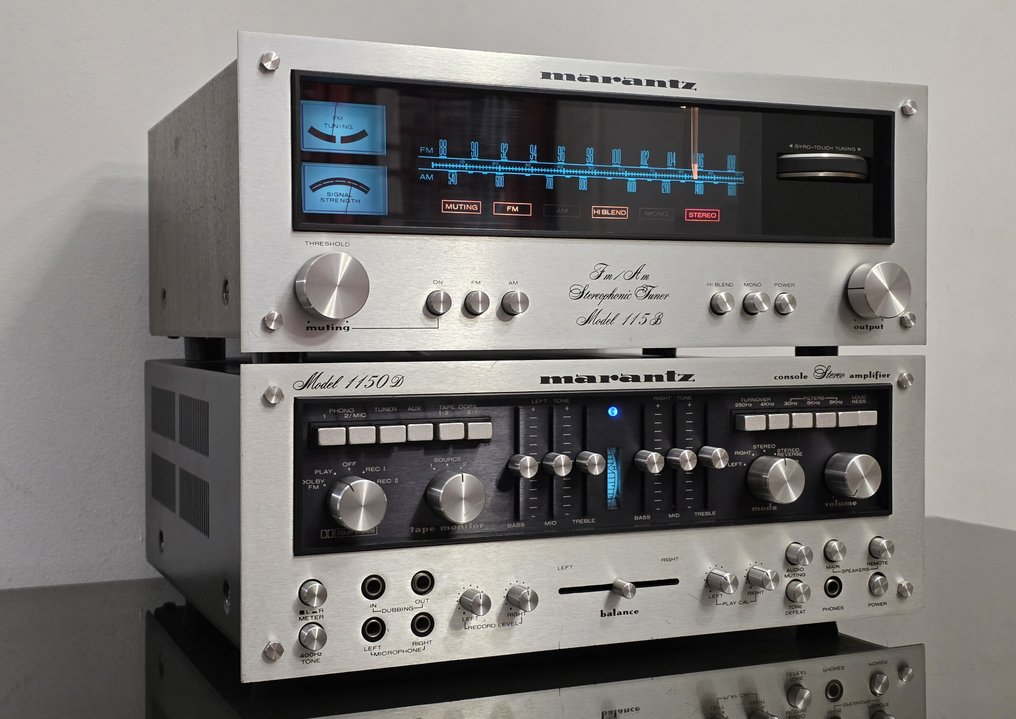 Marantz - Model 1150D - Console stereo amplifier, Model 115B - Stereo tuner - Hi-fi set #3.2