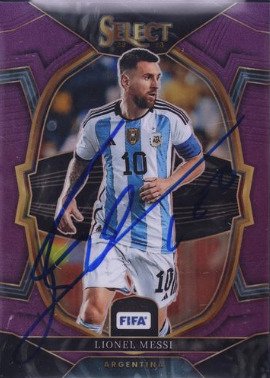 2022 Panini Select 萊納爾·梅西 #4 - Terrace Purple - Autograph HAND SIGNED - Beckett 10 - 1 Graded card #1.0