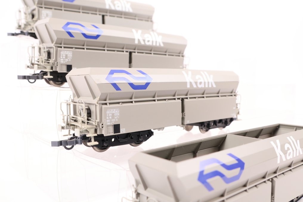 Roco H0 - Model train freight carriage (4) - Four lime wagons - NS #2.1