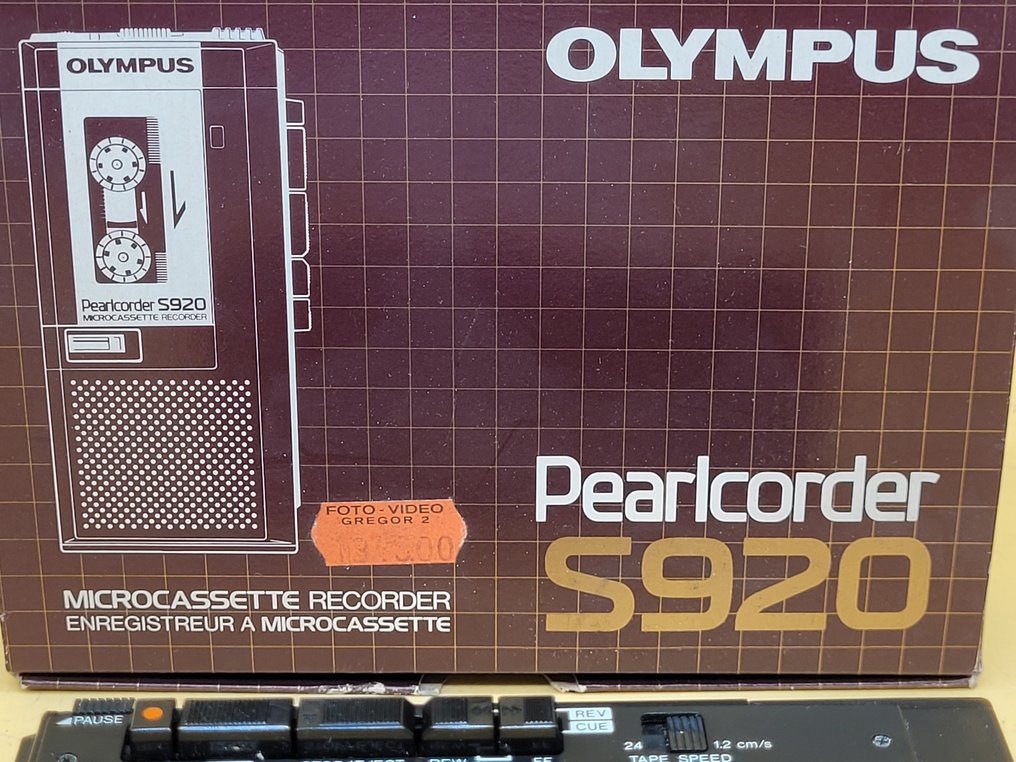 OLYMPUS Pearlcorder – Microcassette Recorder – Vintage – mit Originalverpackung - S920 卡式錄音機 #3.2