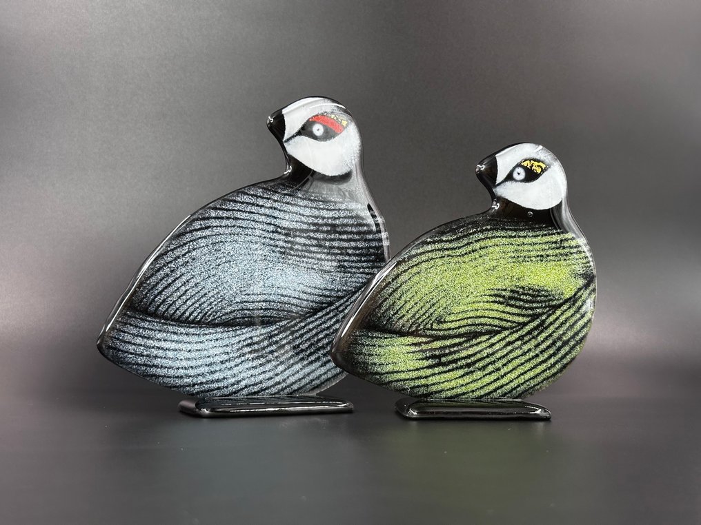 Studio Habrat - Figuriini - Birds (2) - fusing #2.1