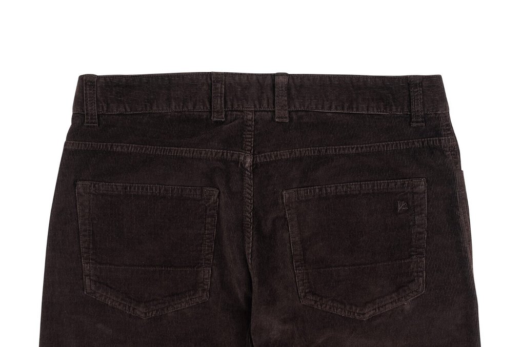 ISAIA NAPOLI RRP 690€ Dark Brown Chino 5 Pockets Trousers Pant Corduroy Cotton - 50 IT - Παντελόνι - New with tags #2.1