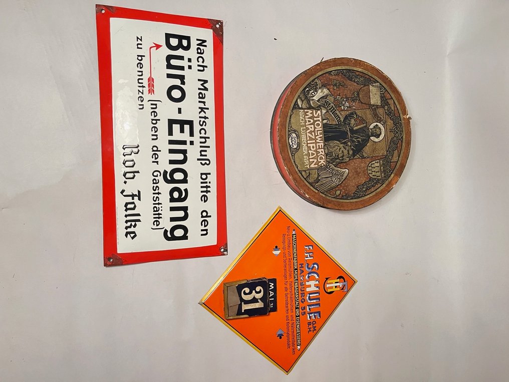 Letrero publicitario (3) - Metal, Papel #2.1