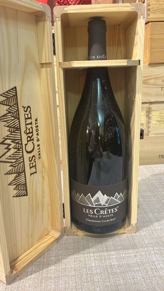 2023 Les Cretes, Chardonnay "Cuvée Bois" - Aostan laakso - 1 Magnum (1,5 L) #1.0