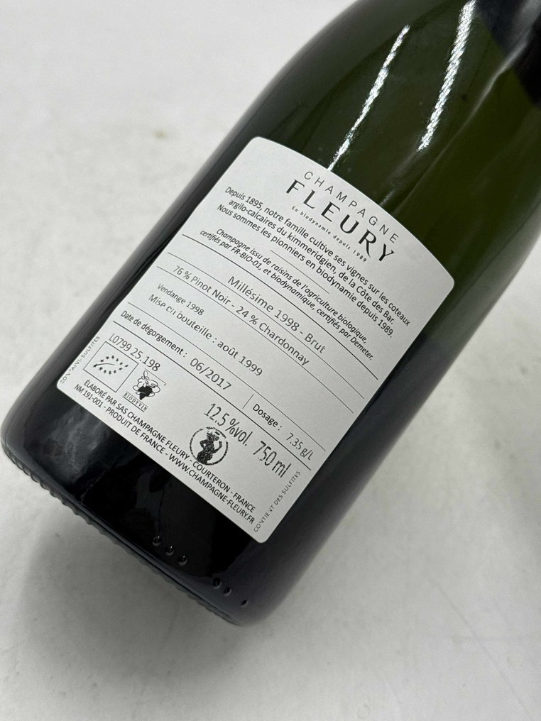 1998 Fleury, millésimé - Champagne Brut - 1 Pullot (0.7 L) #3.2