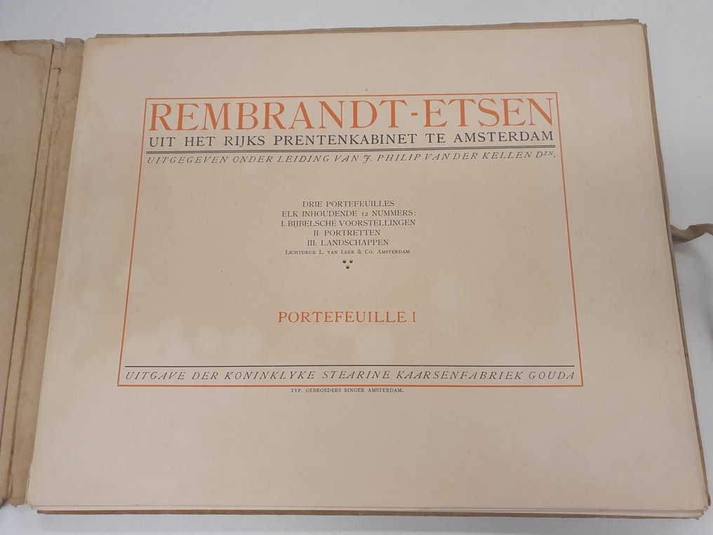 Rembrandt - Rembrandt Etsen Deel 1, 2 & 3 + Kalenderboek - 1906-1914 #2.1