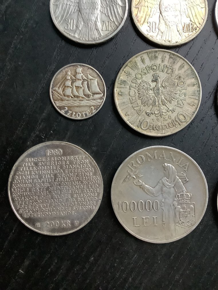 World. Collection of silver coins 1897-1980  (No reserve price) #3.2