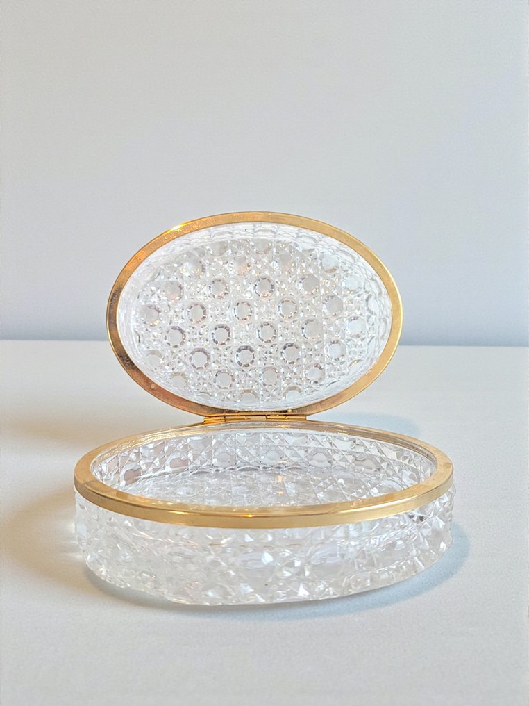 珠宝盒 - 镀金黄铜 - Baccarat风格切割水晶 #3.2