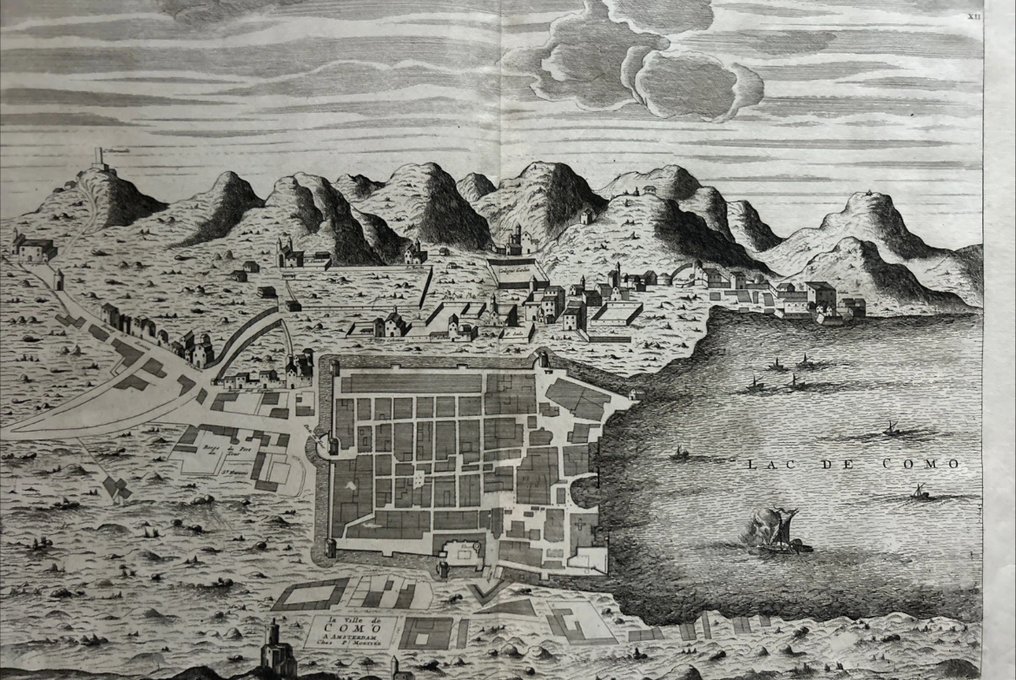 意大利 - Lombardia / Como; Pierre Mortier - La Ville de Como - 1701-1720 #1.0