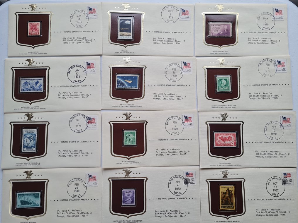 Ηνωμένες Πολιτείες  - συλλογή 82 εξωφύλλων Ιστορικά Γραμματόσημα της Αμερικής #3.2