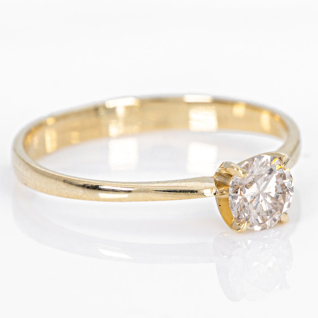 χωρίς τιμή ασφαλείας - Δαχτυλίδι - 14 καράτια Κίτρινο χρυσό -  0.50ct. tw. Διαμάντι (Φυσικό) - GWLab #1.0