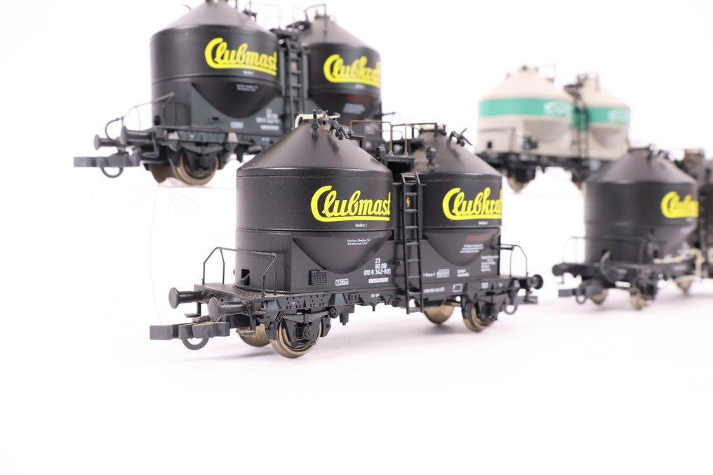 Roco H0 - Model wagonu towarowego (4) - Cztery silowagi 'Clubmast - Clubkraft - Schwarz' - DB #1.0