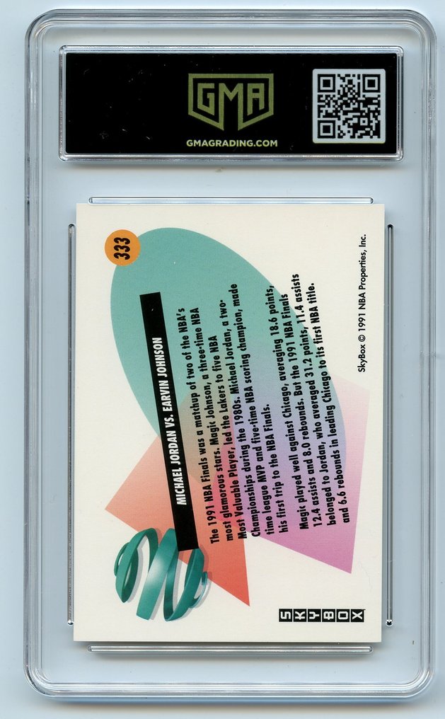 Skybox Lot - 1990 GMA 8.5 & 1991 Michael Jordan vs Magic Johnson GMA 8.5 Michael Jordan - 2 Card - Near Mint (NM) #4.3