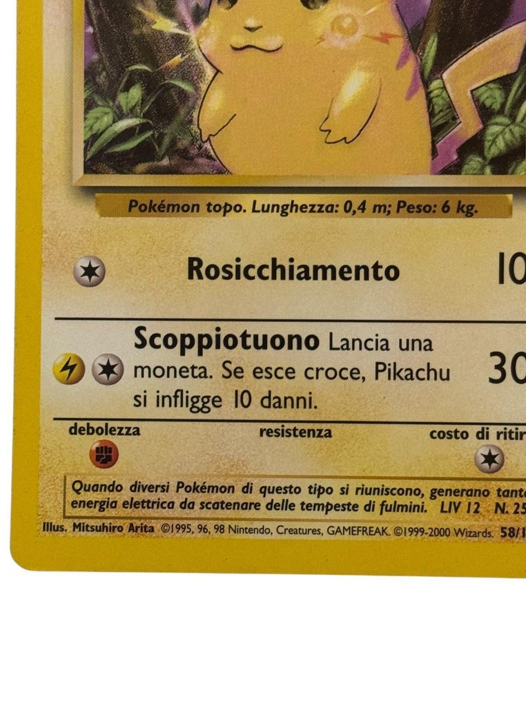 Pokémon - 3 Card - Pikachu 58/102 - WOTC #4.3