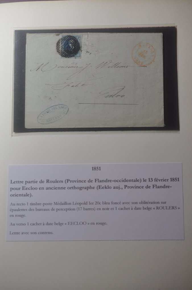 比利时 1849/1934 - 比利时邮票、邮资整张和CPA的集邮册 #1.0