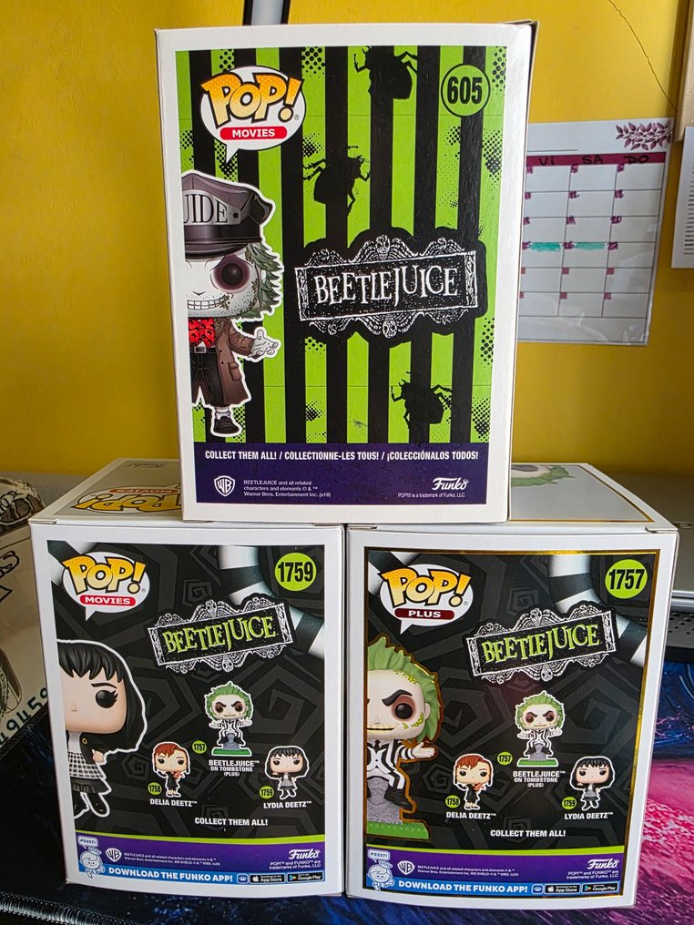 Funko  - Funko Pop Beetlejuice & Lydia Deetz 2-Pack; Beetlejuice (Guide) 605; Lydia Deetz 1759; Beetlejuice on - 2010-2020 - Ισπανία #2.1