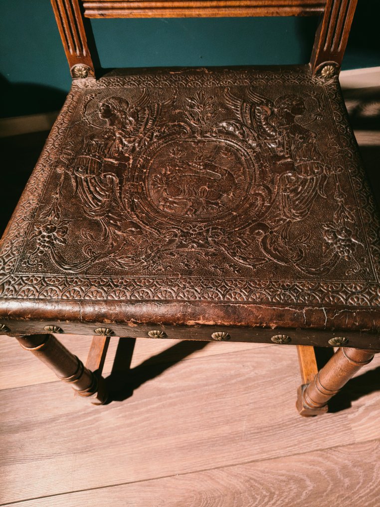 Καρέκλα - Rundleer - Καρέκλα Draak en Cherubs #3.2