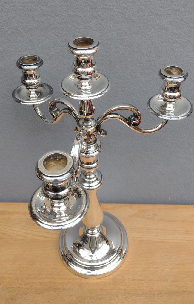 Christofle - Candeliere - Placcato argento, Metallo #1.0